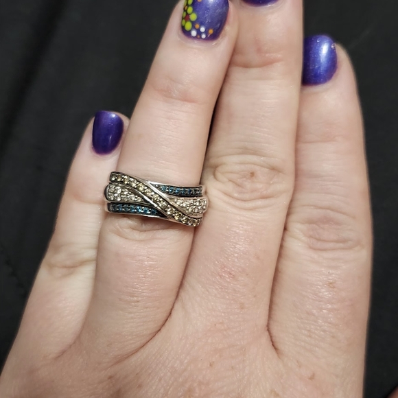 Zales chocolate white and blue diamonds. - Picture 2 of 2